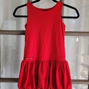 Ralph Lauren red bubble dress girls size 7